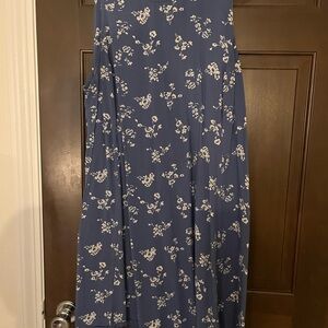 Dip Blue Floral A-Line Dress